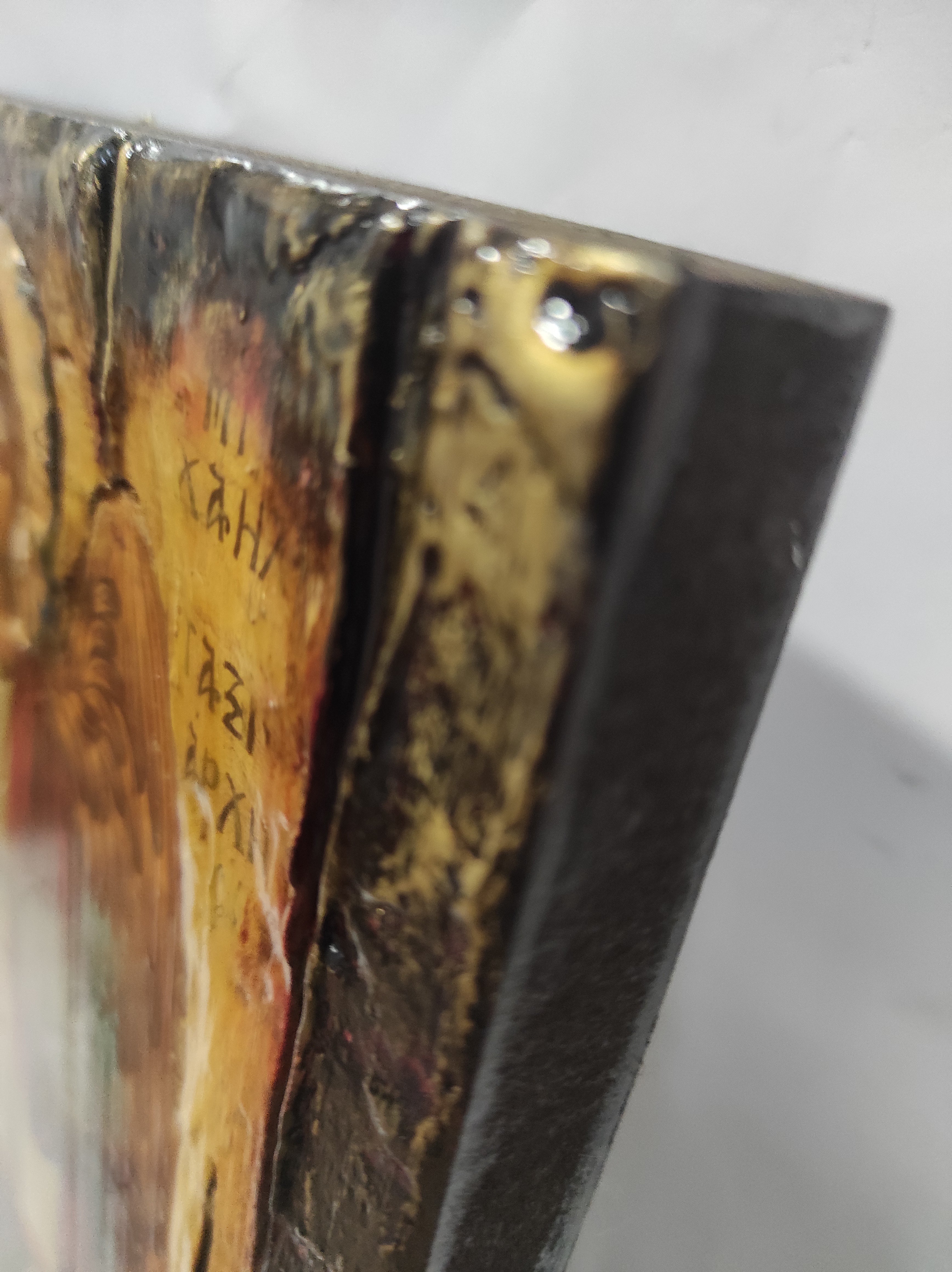 Archangel Michael Taxiarches Greek Christian Orthodox Byzantine Handmade Halo Icon