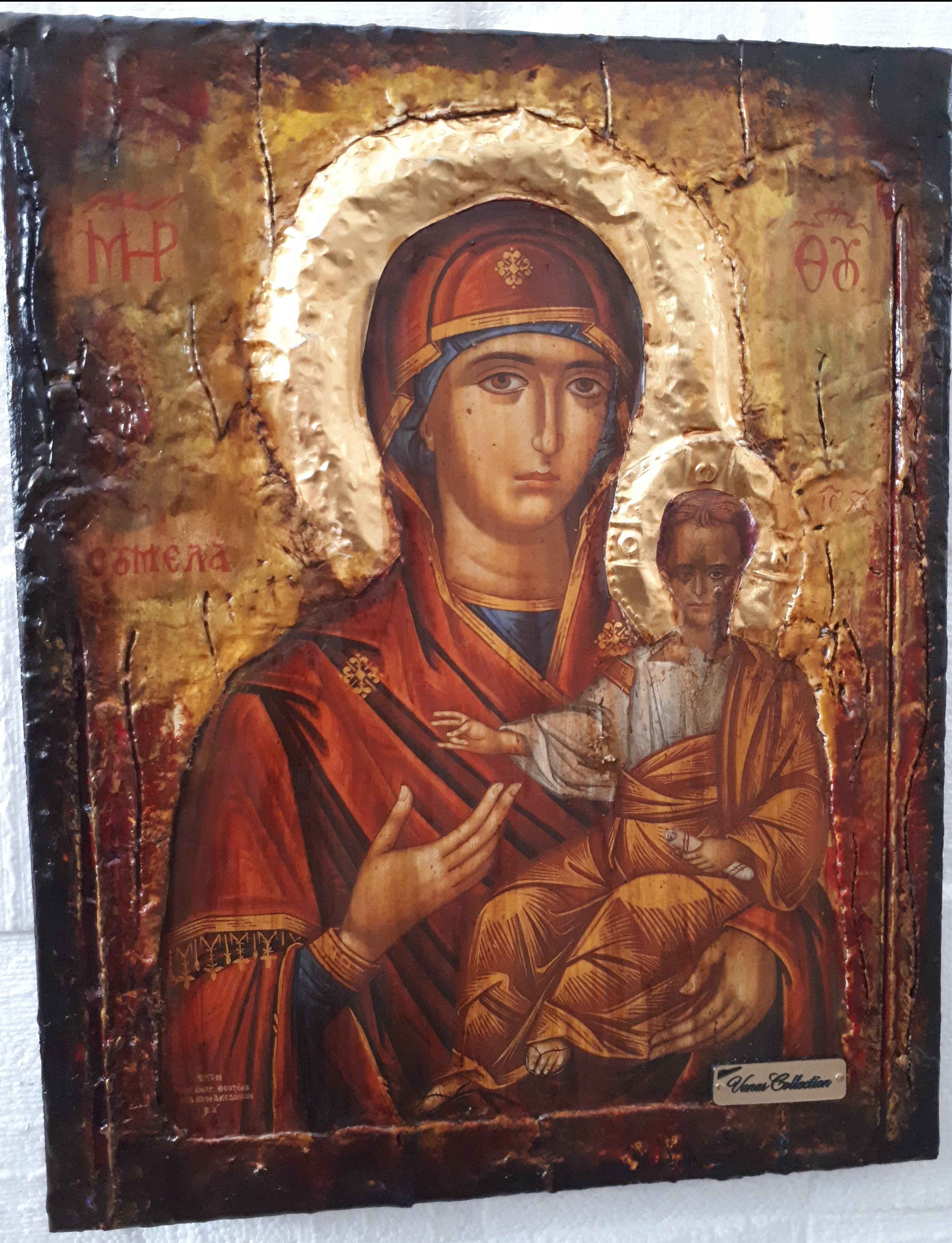 Panagia Virgin Mary of Soumela Greek Handmade Orthodox Byzantine Russian Icons
