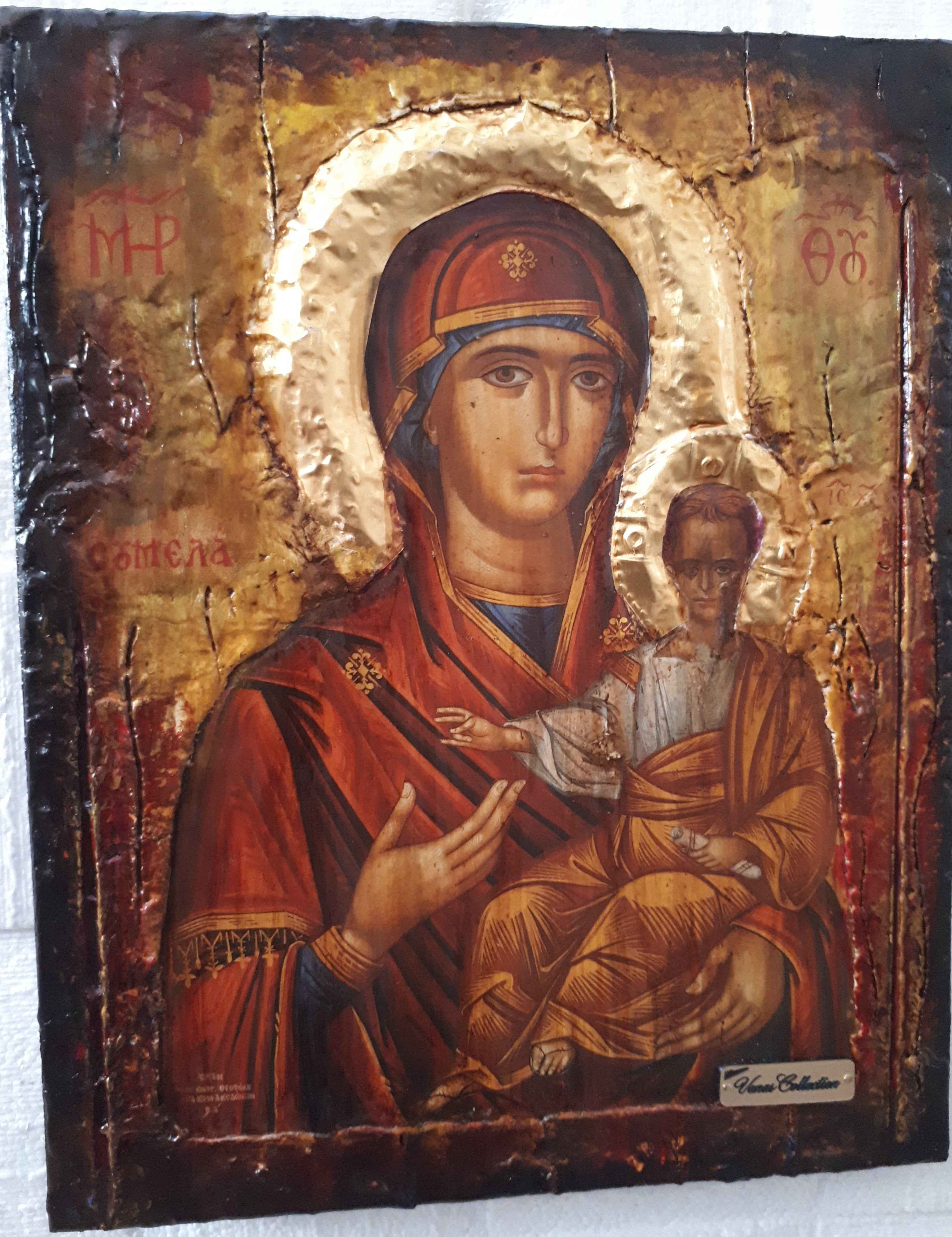 Panagia Virgin Mary of Soumela Greek Handmade Orthodox Byzantine Russian Icons