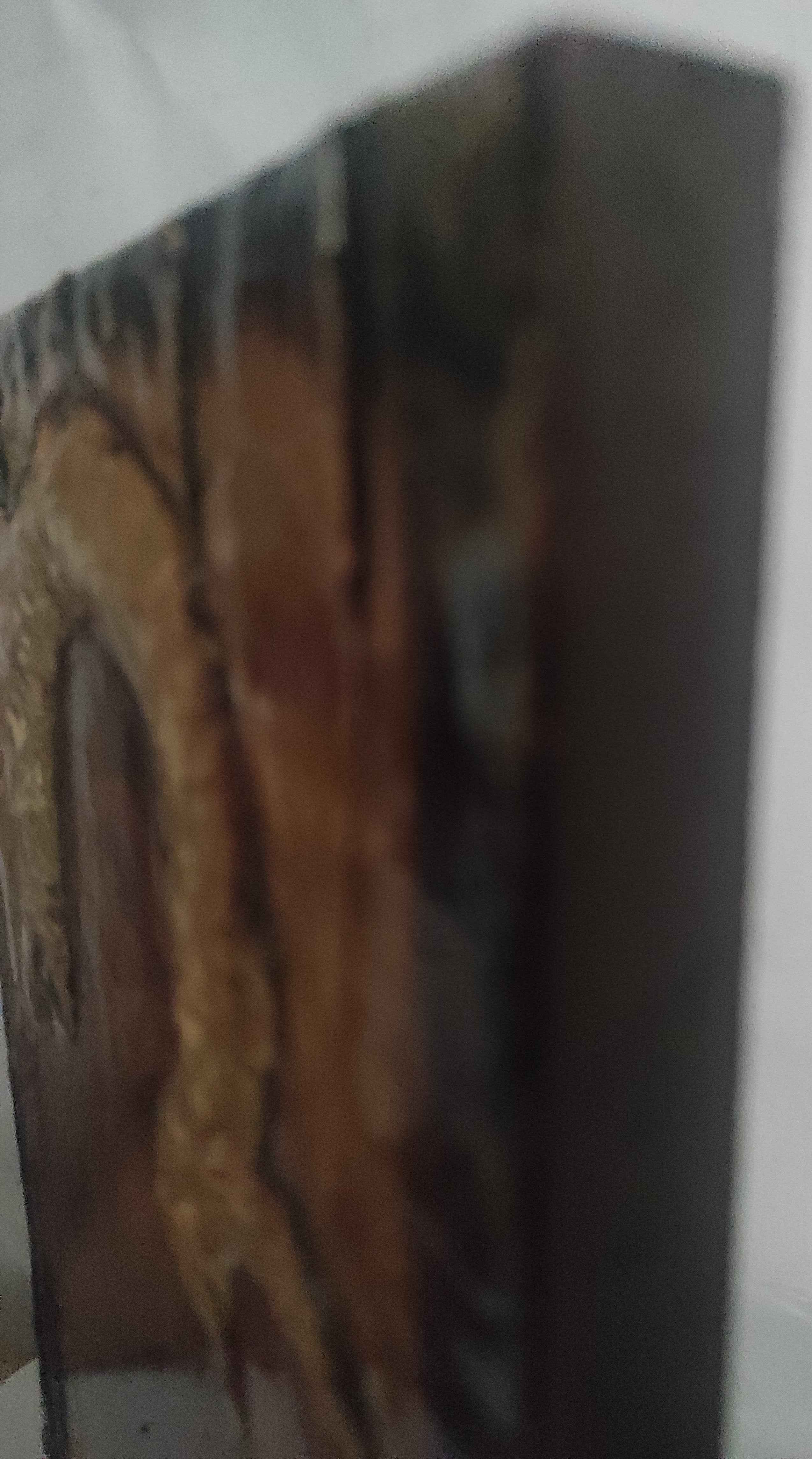 St. Anna Byzantine Icon with Virgin Mary - Handmade Greek Orthodox Antique Style