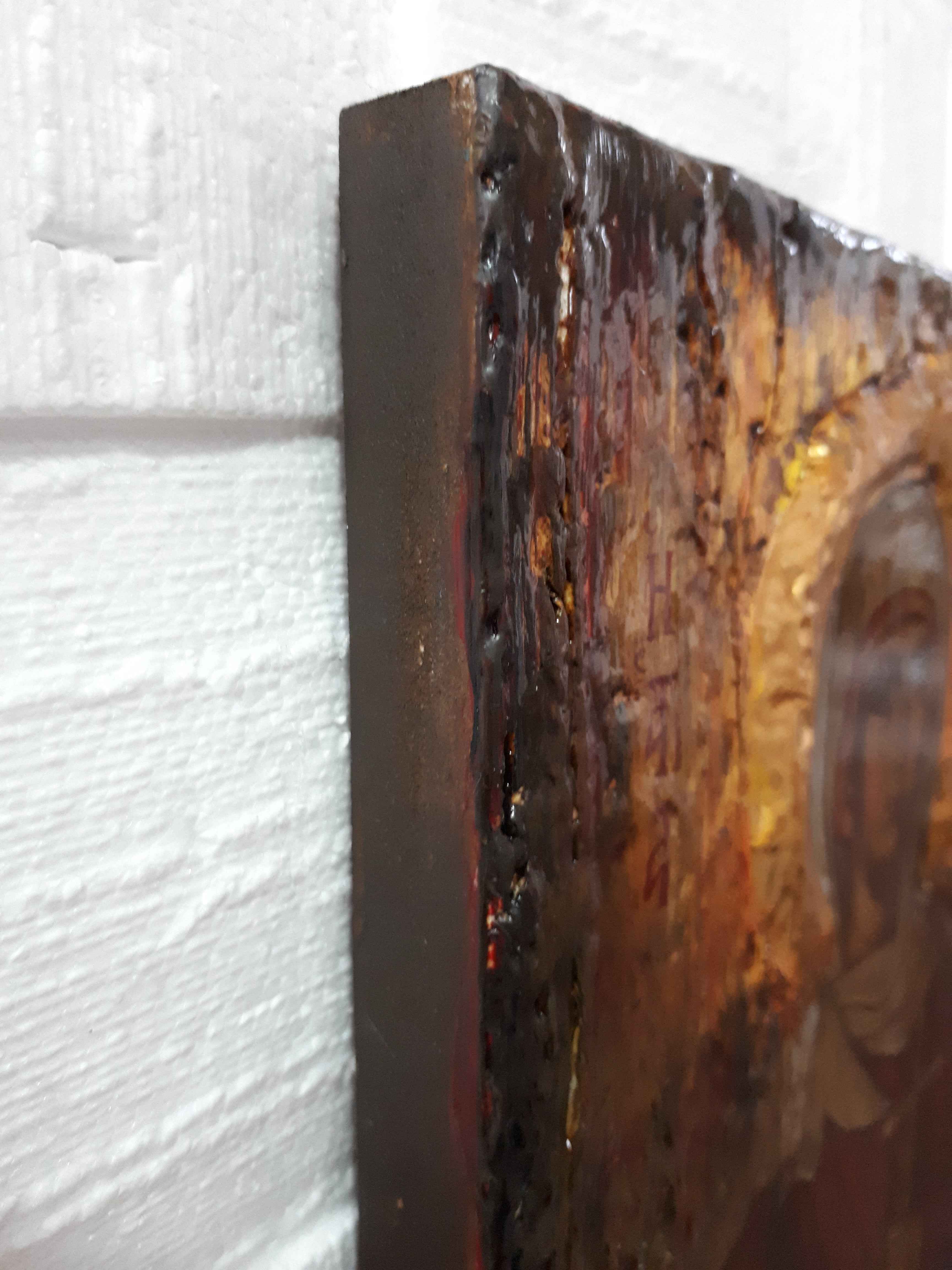 Saint Athena Osiomartyr Icon-Rare Byzantine Greek Orthodox Antique Style Icons