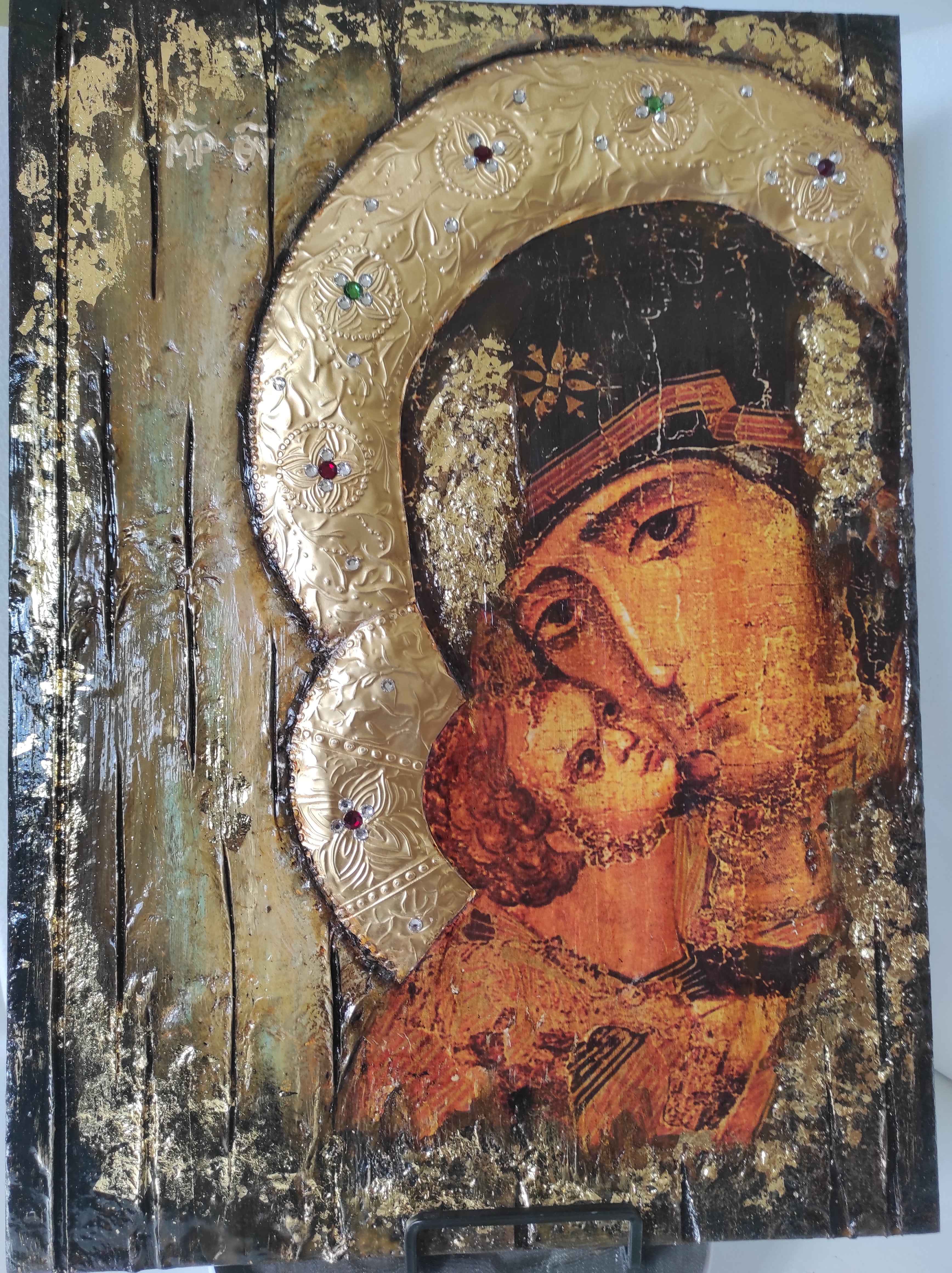 The Virgin Mary of Vladimir and Jesus - Christianity Orthodox Byzantine Greek Icons