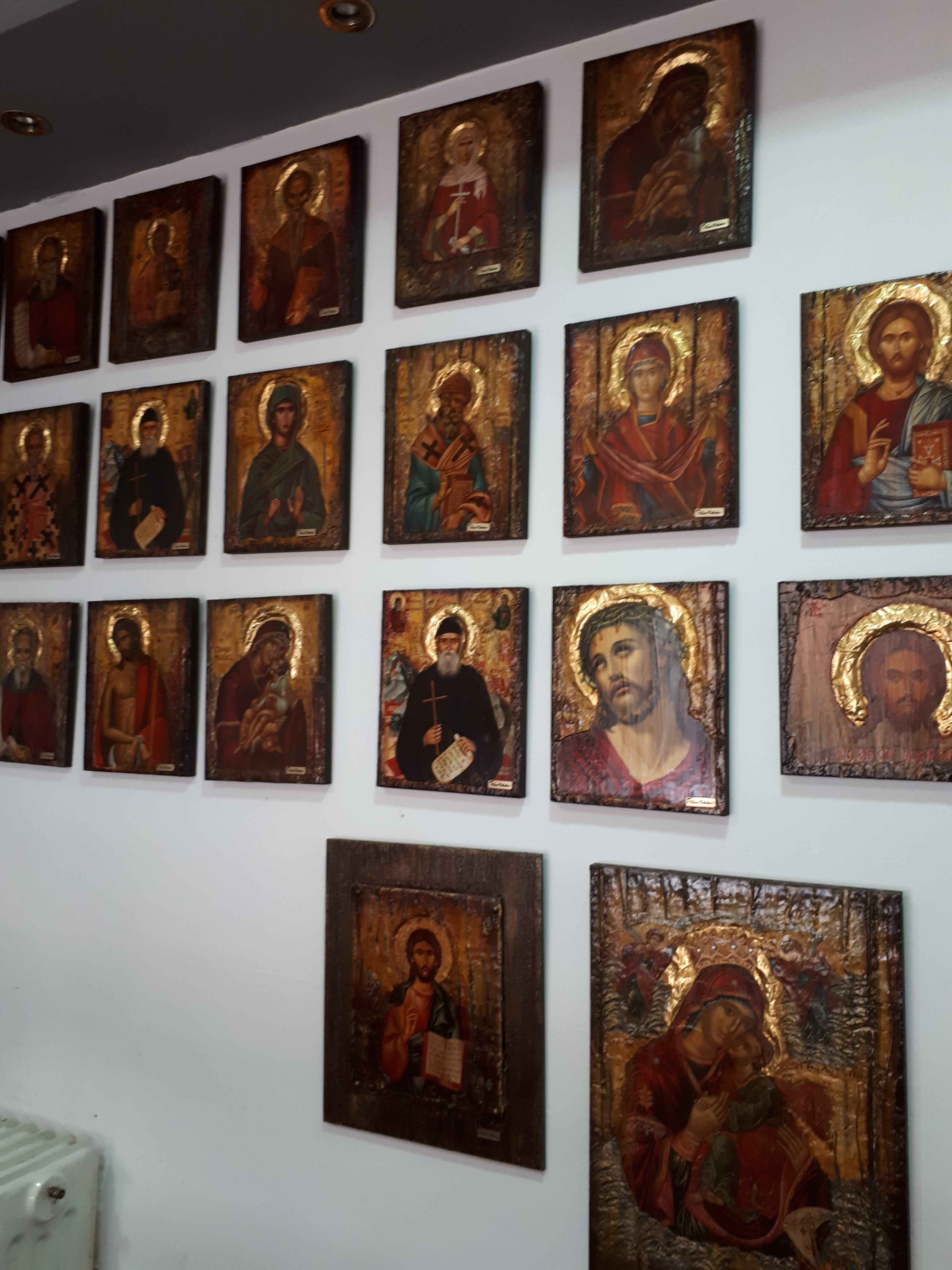 Saint St. Orestes Orestis on Wood Icon-Greek Orthodox Byzantine Icons