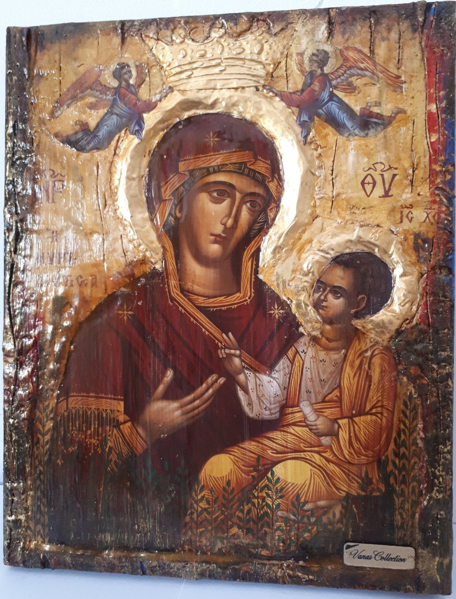 Holy Virgin Mary the Myrtidiotissa- Panagia Myrtidiotissa Greek Byzantine Icons - Vanas Collection