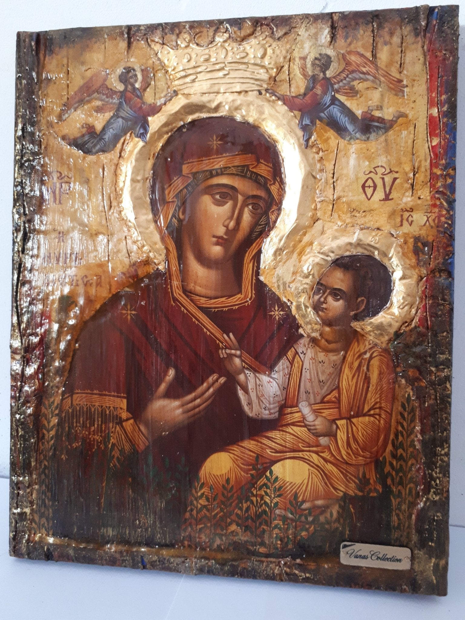 Holy Virgin Mary the Myrtidiotissa- Panagia Myrtidiotissa Greek Byzantine Icons - Vanas Collection