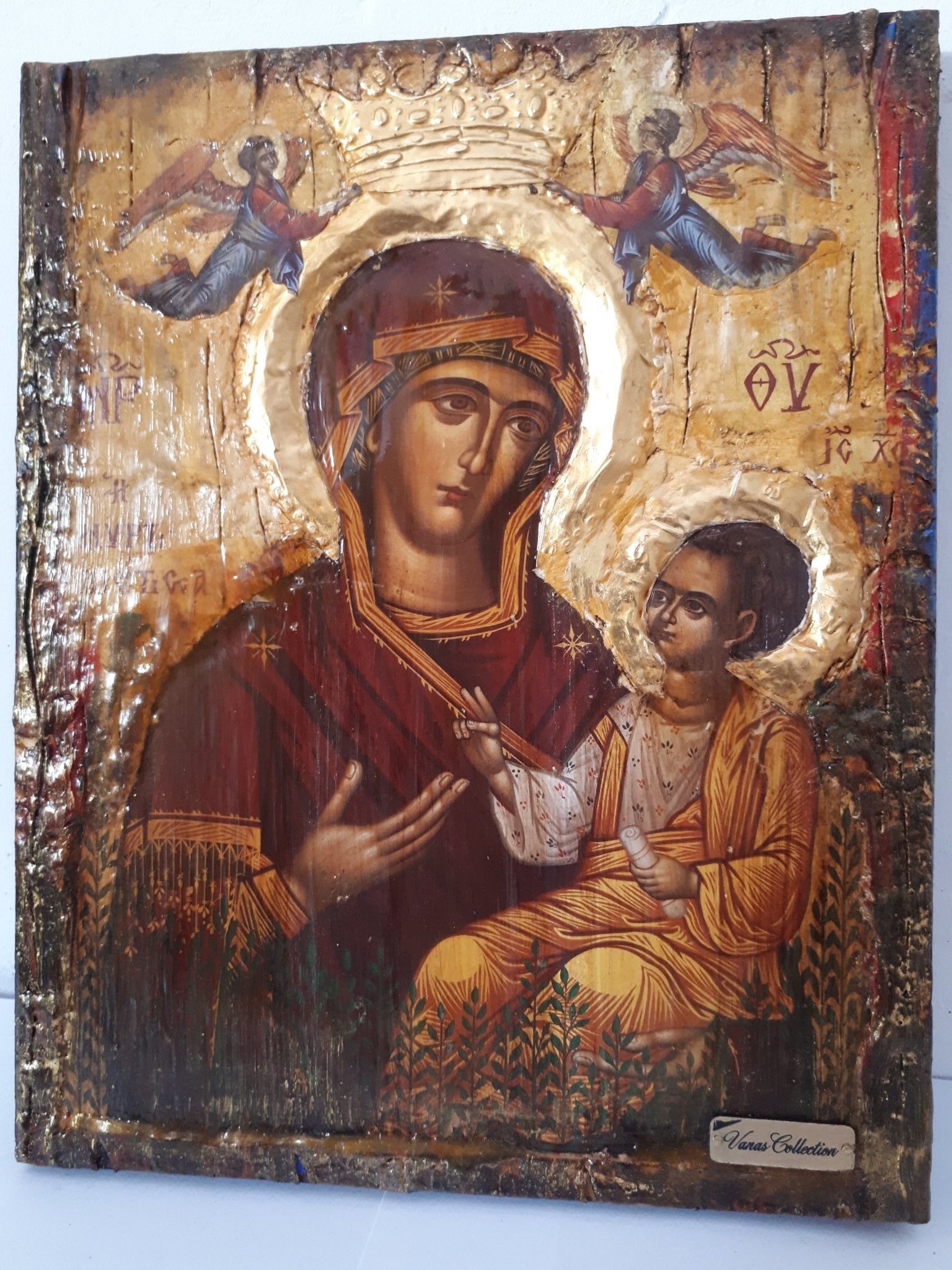 Holy Virgin Mary the Myrtidiotissa- Panagia Myrtidiotissa Greek Byzantine Icons - Vanas Collection