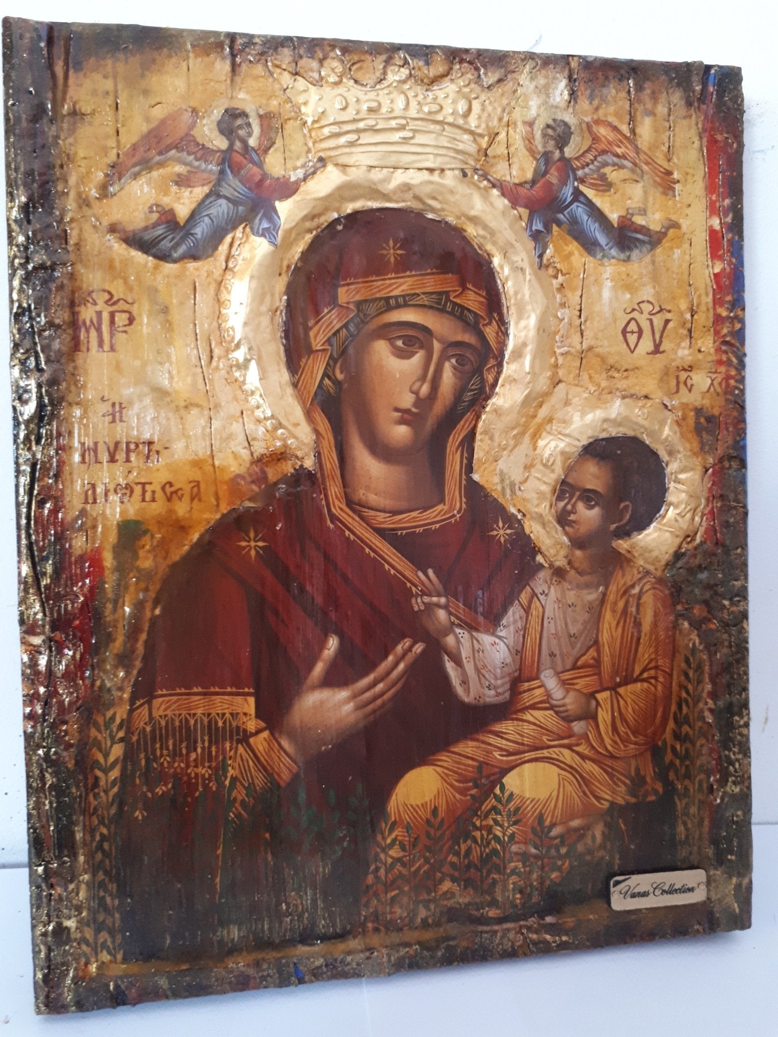 Holy Virgin Mary the Myrtidiotissa- Panagia Myrtidiotissa Greek Byzantine Icons - Vanas Collection