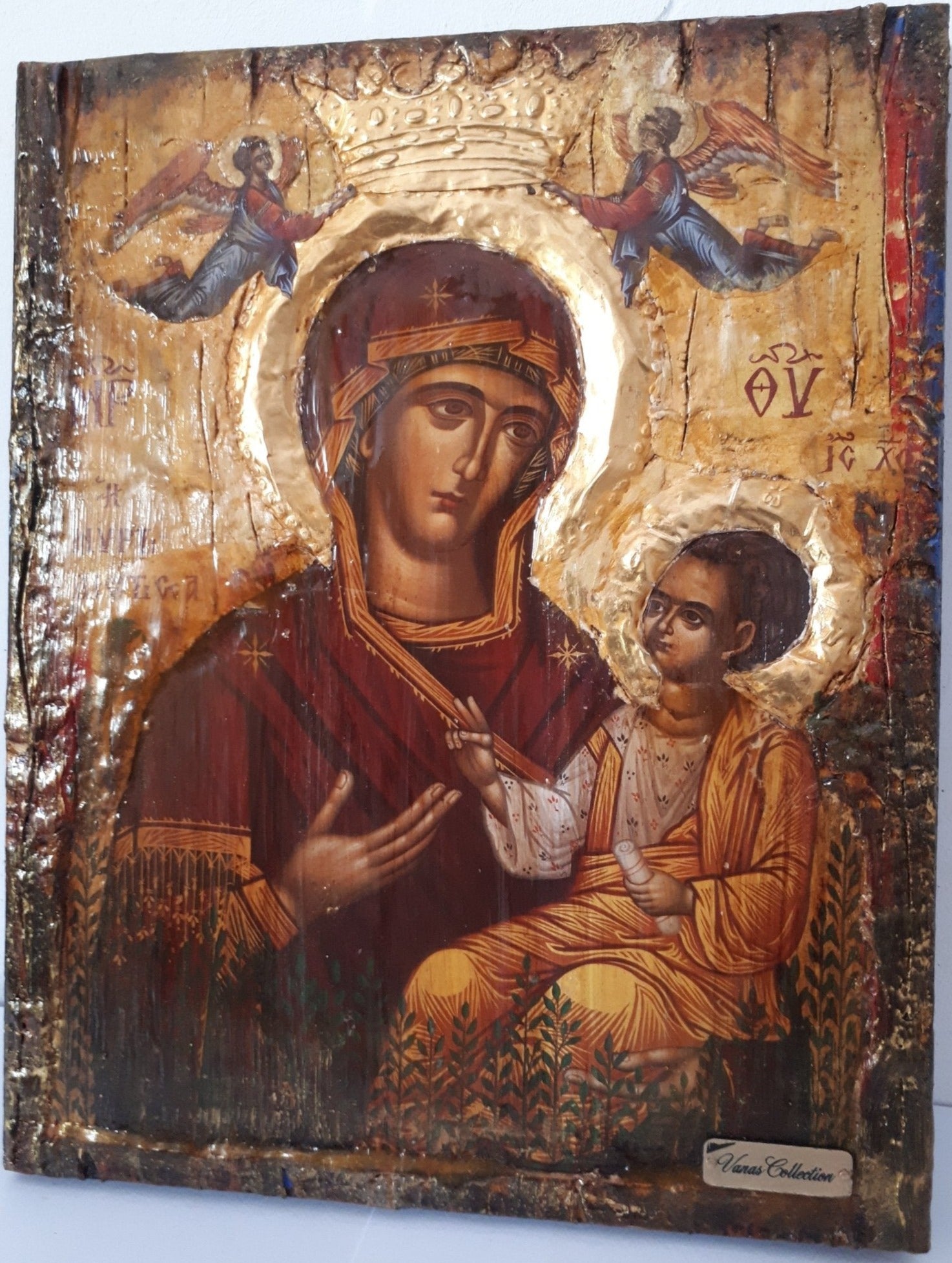 Holy Virgin Mary the Myrtidiotissa- Panagia Myrtidiotissa Greek Byzantine Icons - Vanas Collection