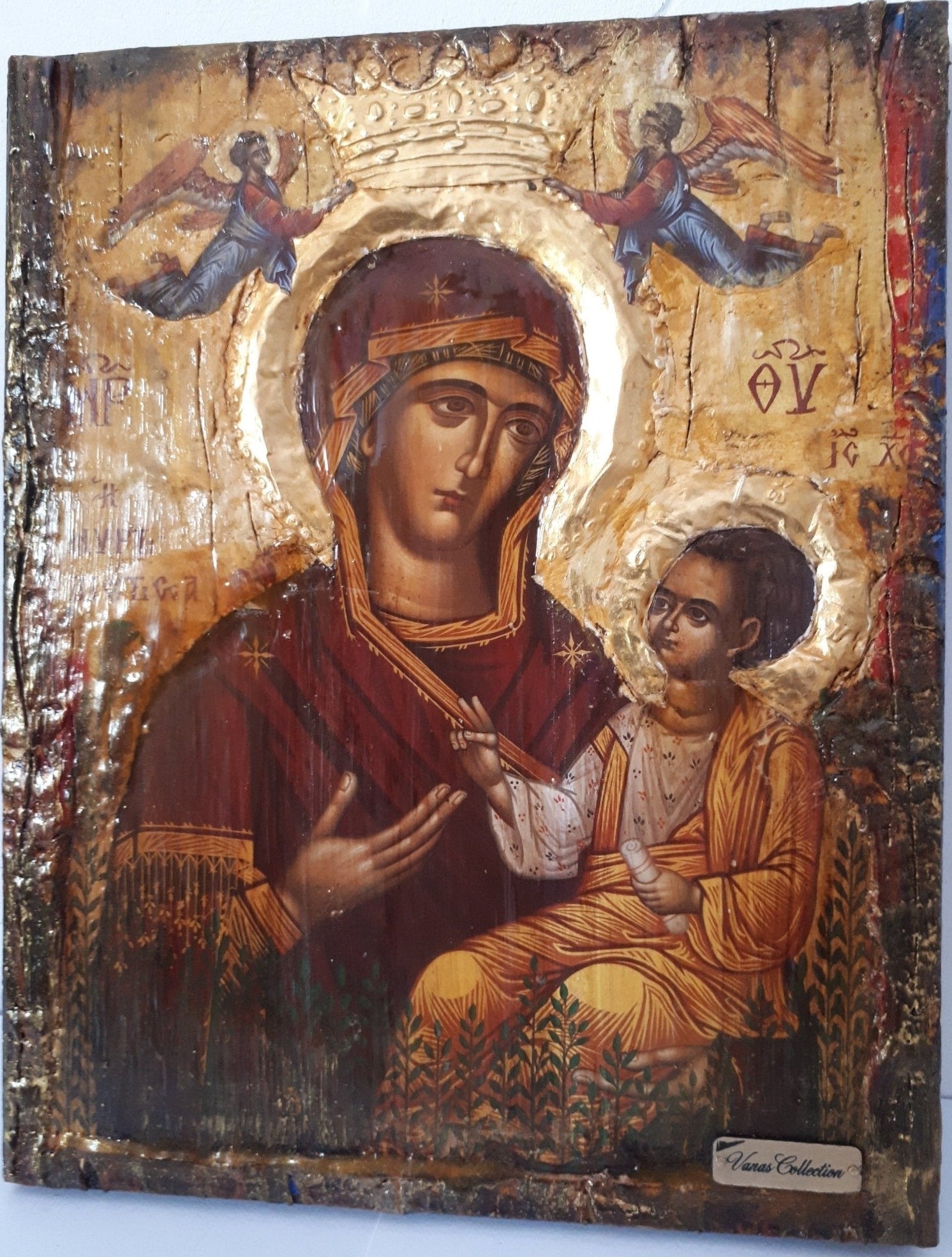 Holy Virgin Mary the Myrtidiotissa- Panagia Myrtidiotissa Greek Byzantine Icons - Vanas Collection