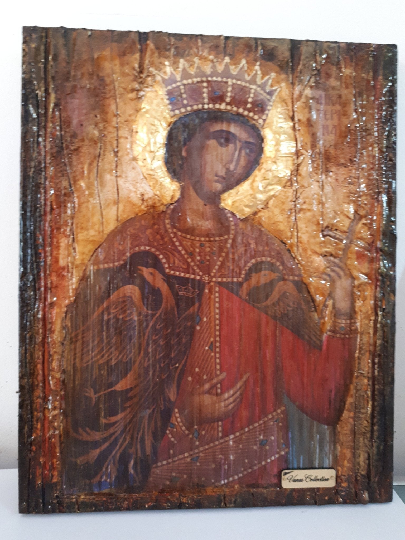 Saint St Catherine Icon - Greek Russian Orthodox Byzantine Handmade Icons - Vanas Collection