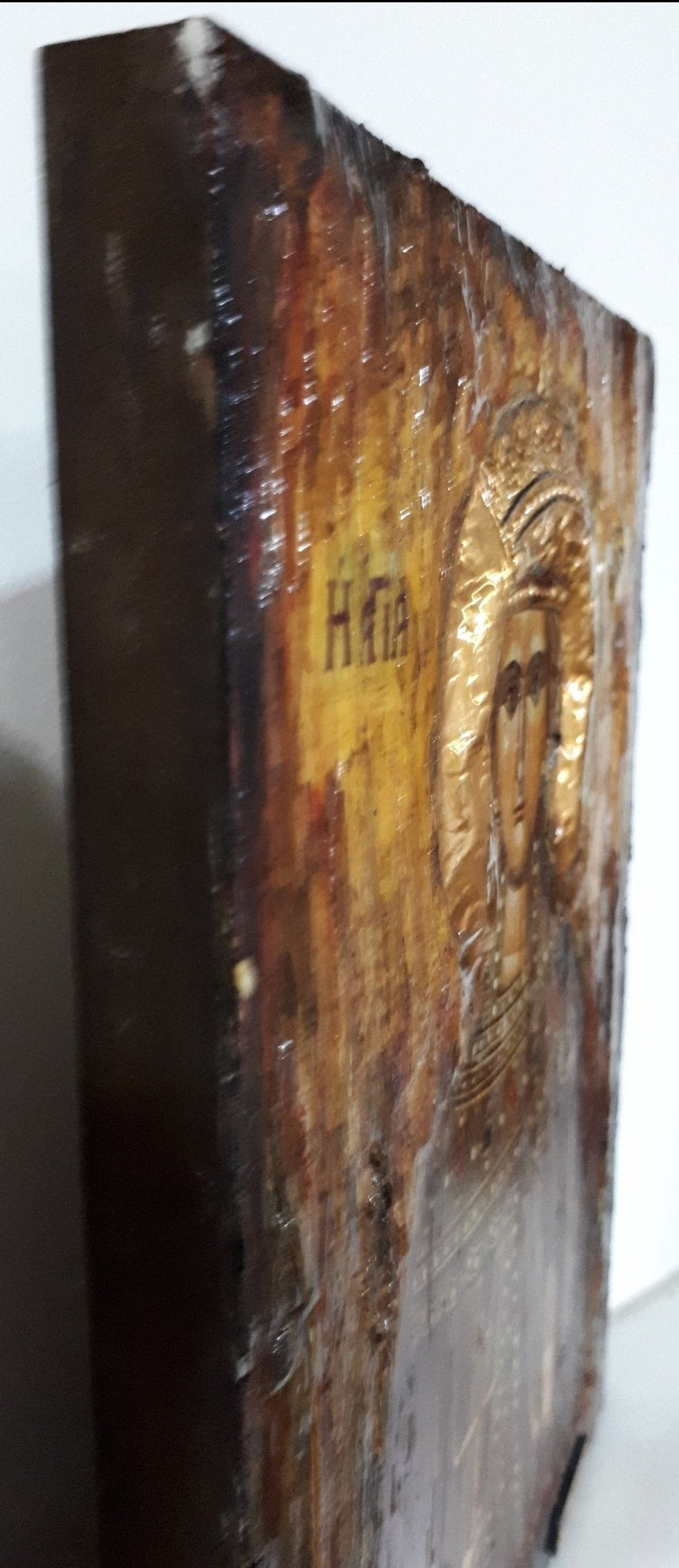 Saint St Irene Irina Santa Irene Greek Orthodox Icon Byzantine Religious Antique - Vanas Collection