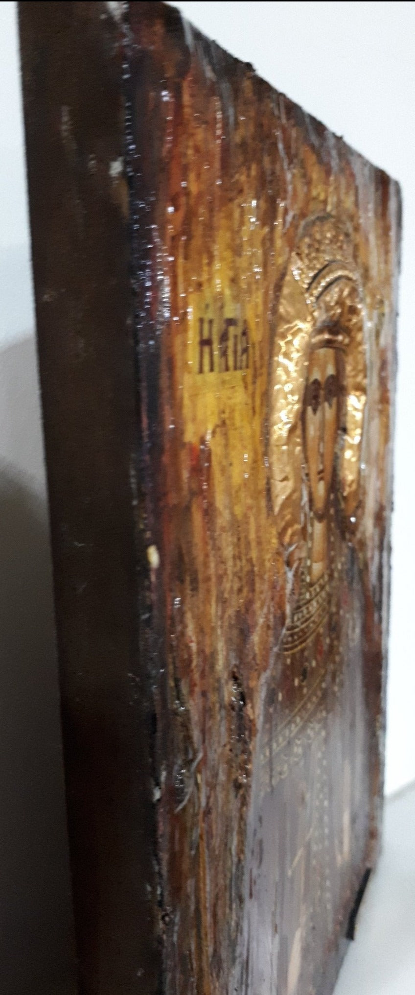 Saint St Irene Irina Santa Irene Greek Orthodox Icon Byzantine Religious Antique - Vanas Collection