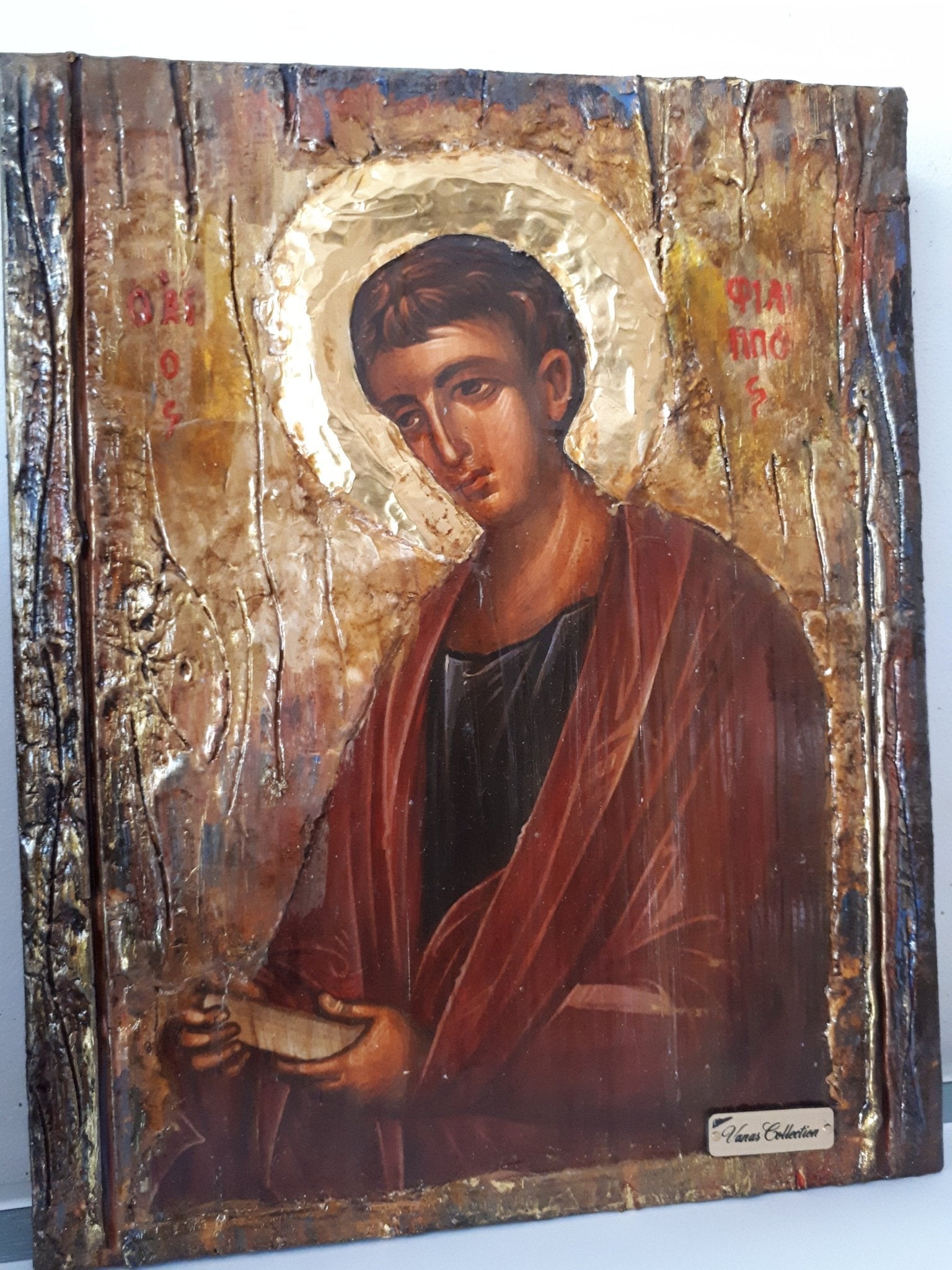 Saint St. Philip Phillipos Fillipos Icon-Greek Orthodox Byzantine Greek Icons - Vanas Collection