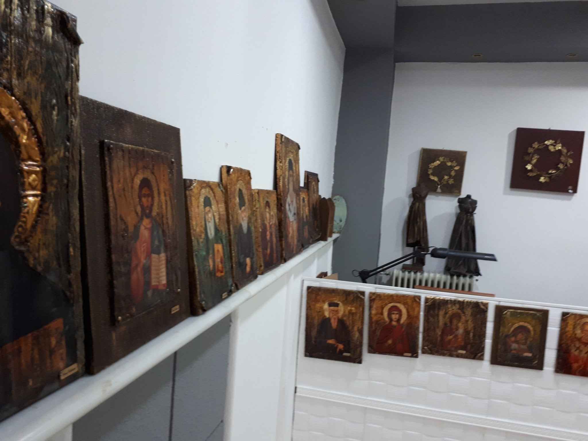 Saint Stylianos the Paphlagonia -Greek Russian Orthodox Byzantine Antique Style - Vanas Collection