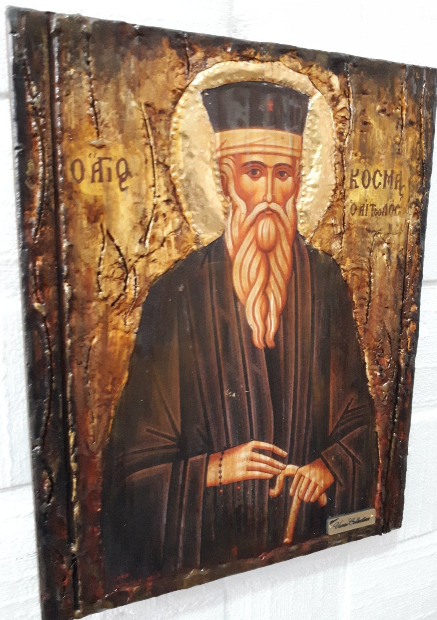 St Cosmas the Aetolian,Cosmas Aitolos,Kosmas Icon-Orthodox Christian Greek Icons - Vanas Collection
