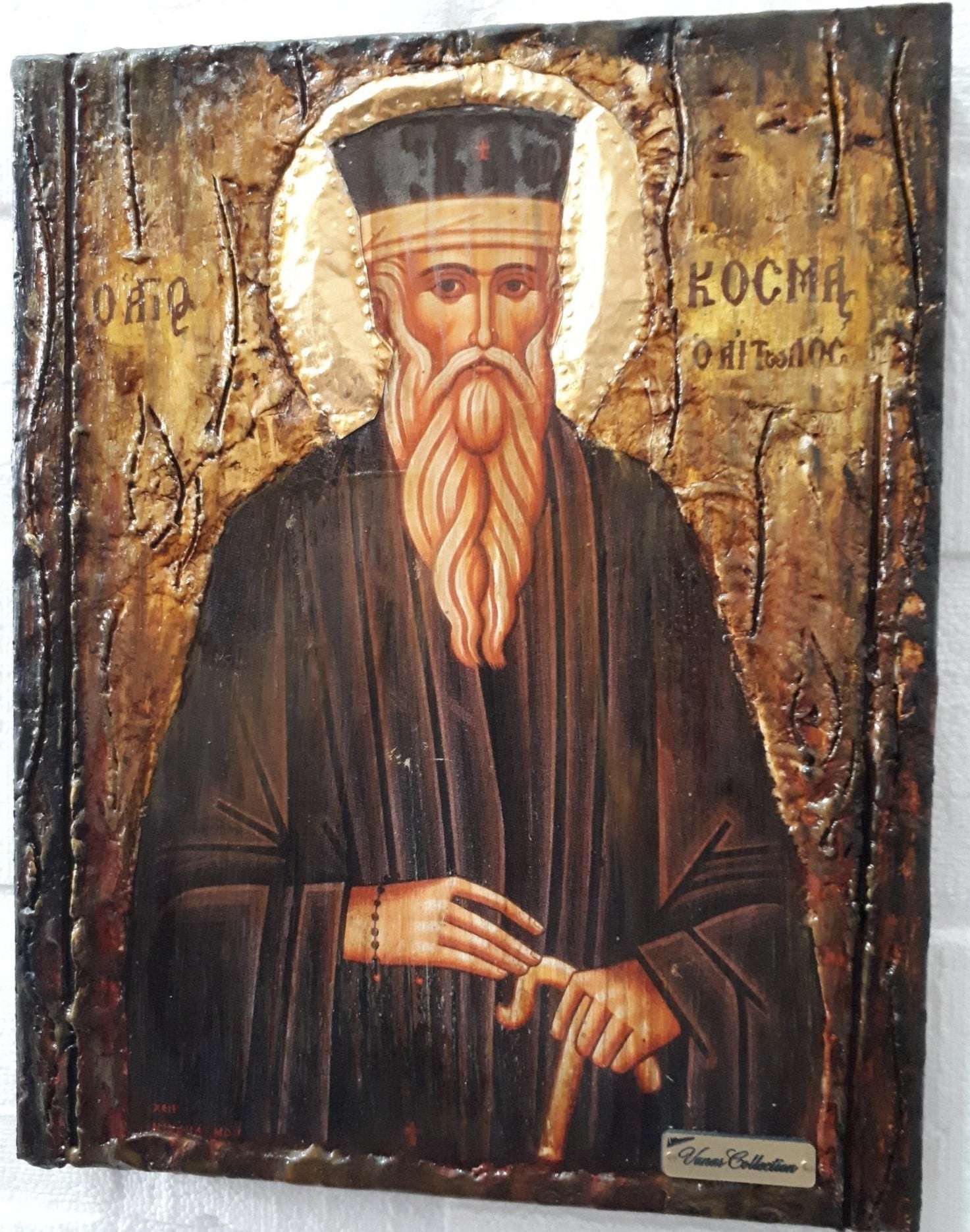 St Cosmas the Aetolian,Cosmas Aitolos,Kosmas Icon-Orthodox Christian Greek Icons - Vanas Collection