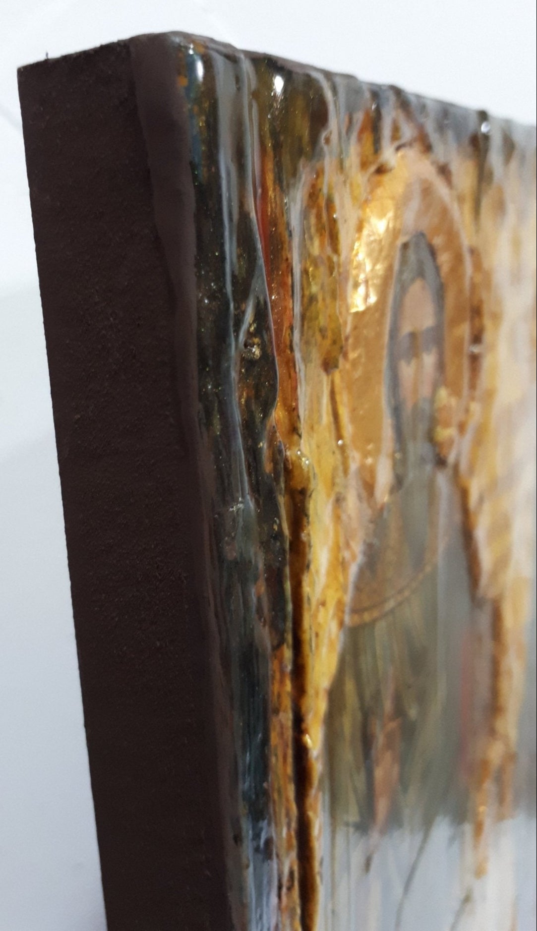 St. Raphael, St. Irene & St. Nicholas-Greek Orthodox Byzantine Handmade Icons - Vanas Collection