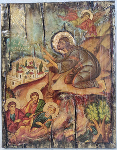 Jesus Christ Prayer in Gethsemane Icon -Greek Handmade Icons by Artists in Vanascollection