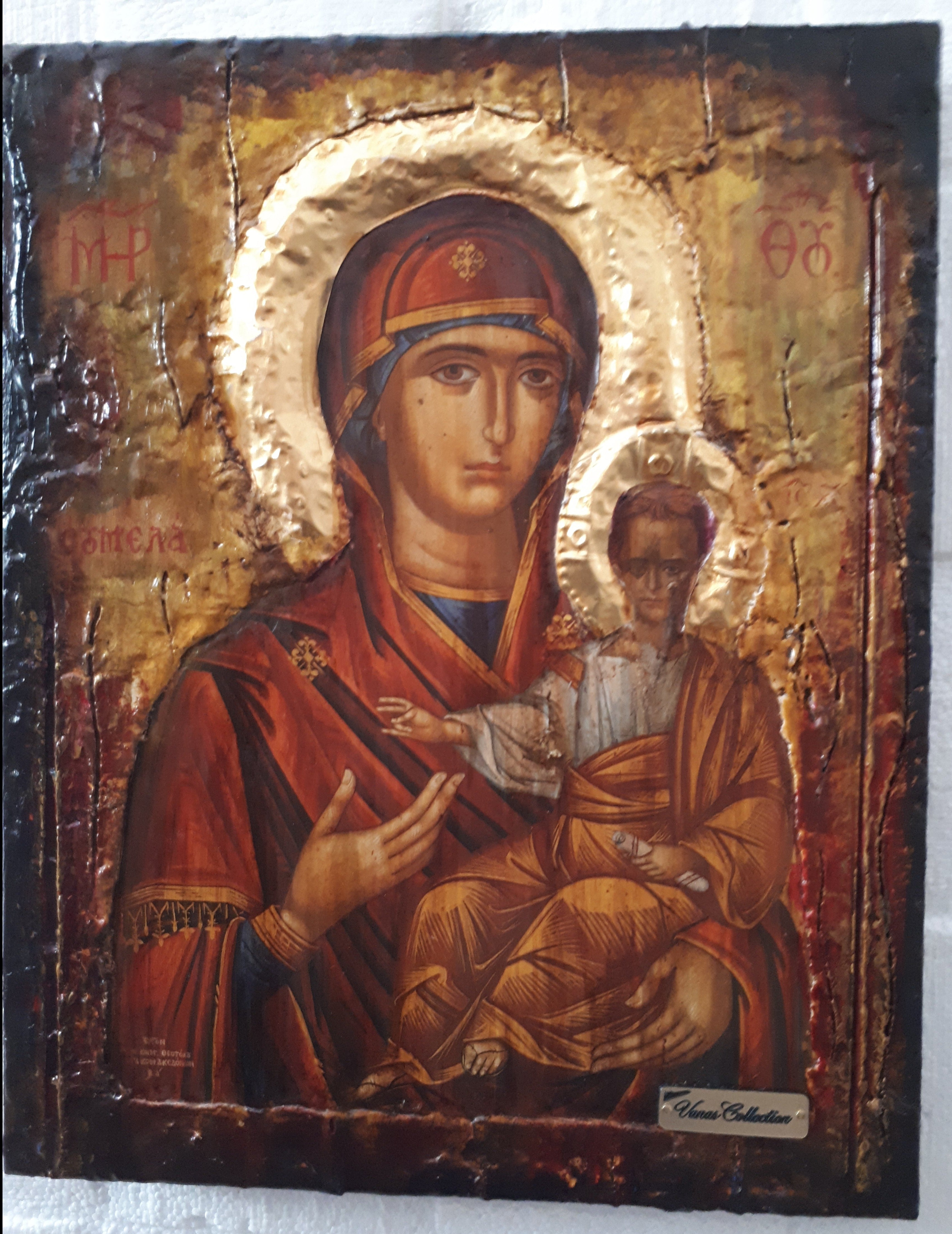 Panagia Virgin Mary of Soumela Greek Handmade Orthodox Byzantine Russian Icons