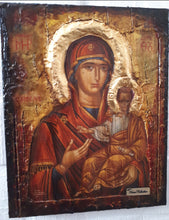 Load image into Gallery viewer, Panagia Virgin Mary of Soumela Greek Handmade Orthodox Byzantine Russian Icons