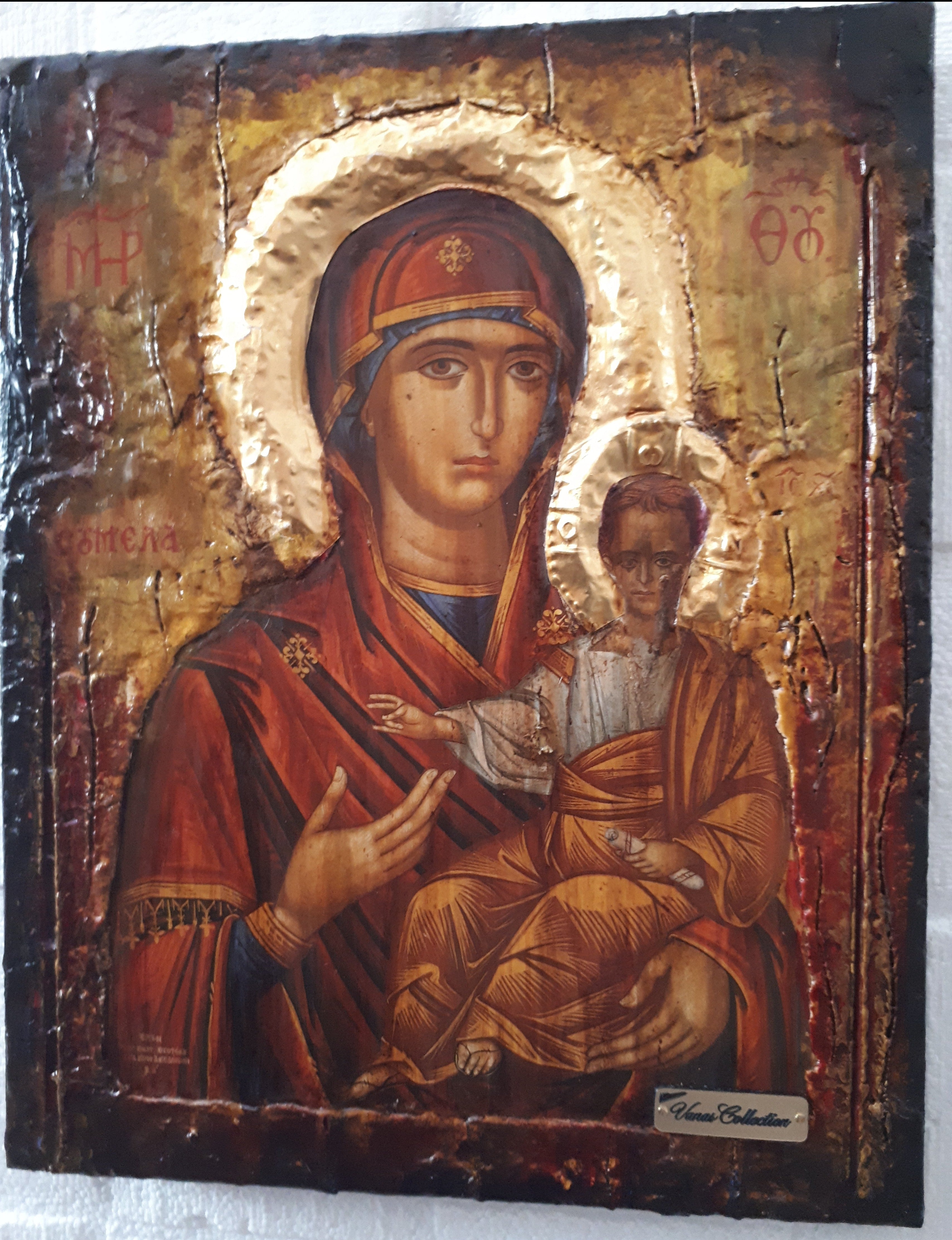 Panagia Virgin Mary of Soumela Greek Handmade Orthodox Byzantine Russian Icons