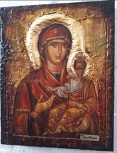 Load image into Gallery viewer, Panagia Virgin Mary of Soumela Greek Handmade Orthodox Byzantine Russian Icons