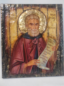 Saint Moses the Ethiopian Icon Greek Byzantine Orthodox Christian Handmade Icons