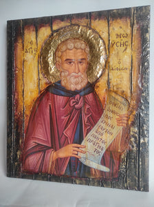 Saint Moses the Ethiopian Icon Greek Byzantine Orthodox Christian Handmade Icons