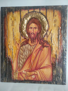 Saint St. Ioannis John Prodromos Icon - Christianity Orthodox Byzantine Greek Icons