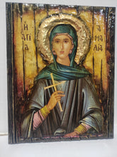 Load image into Gallery viewer, Saint St. Amelia, Amalia Icon-Handmade Greek Orthodox  Icon