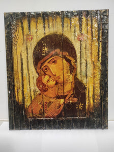 Holy Virgin Mary with Jesus Christ Icon-Panagia Greek Byzantine Icons