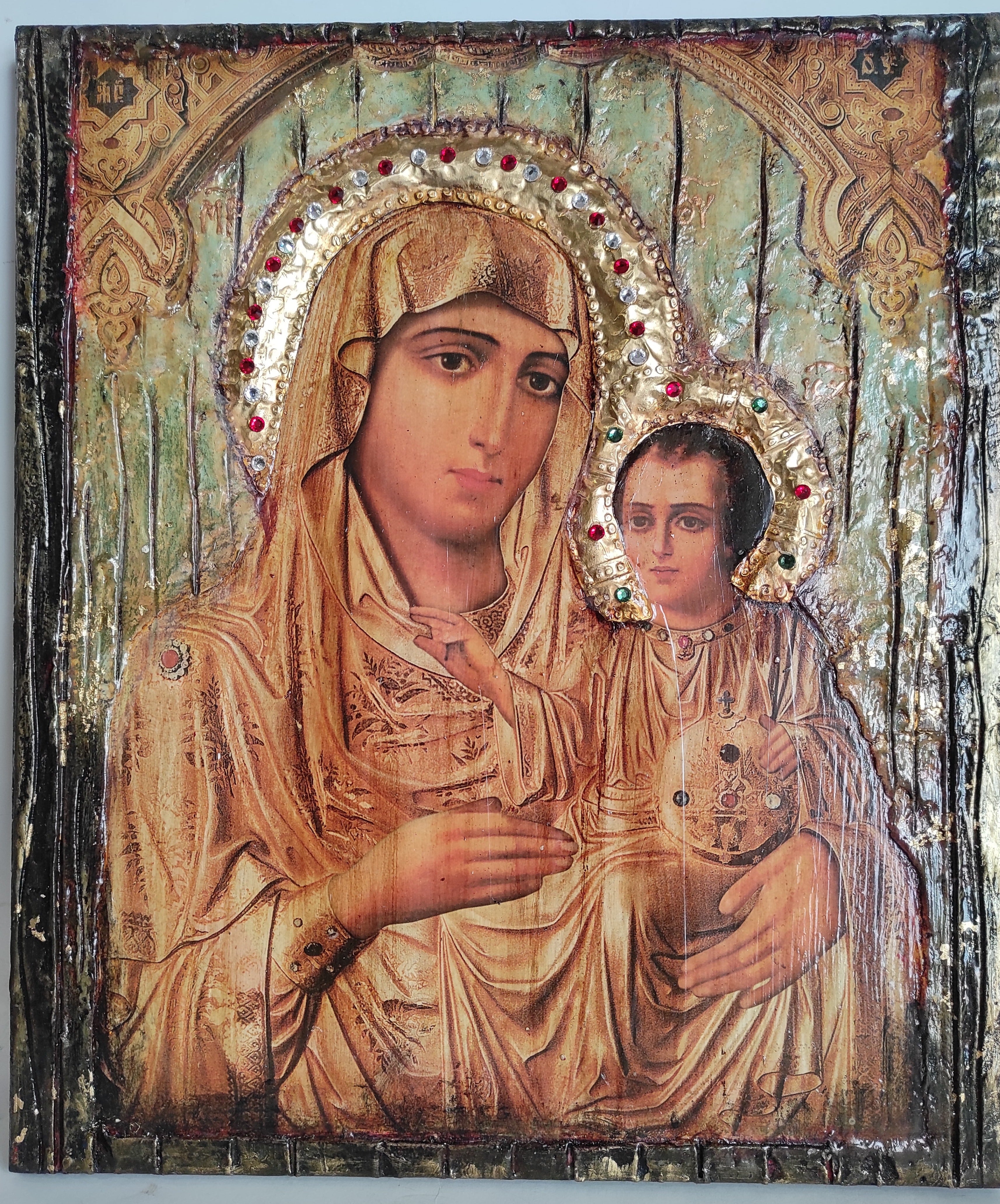 Virgin Mary with Jesus&nbsp; Jerusalem&nbsp;New&nbsp;Icon - Orthodox Greek Byzantine Icons