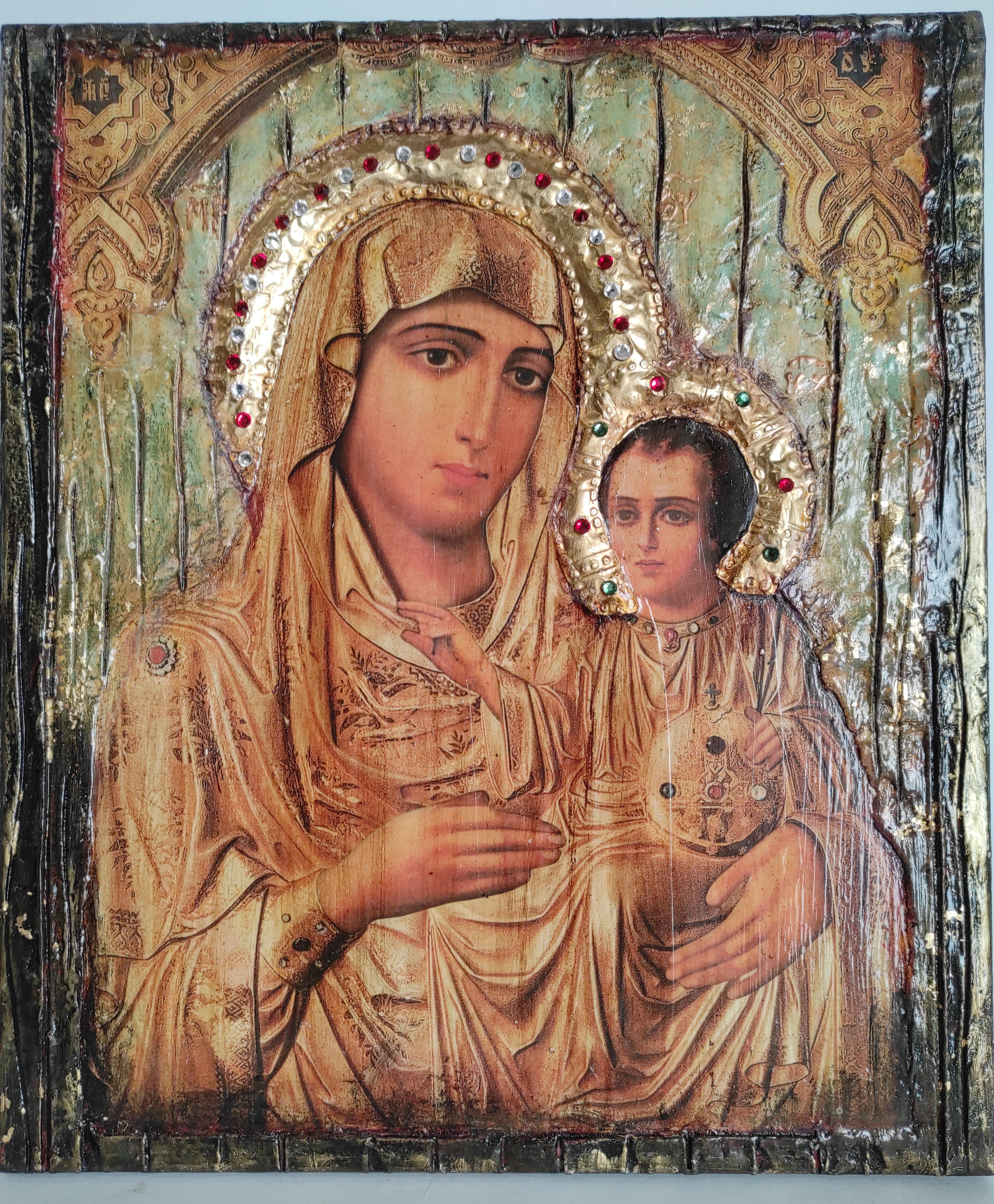 Virgin Mary with Jesus&nbsp; Jerusalem&nbsp;New&nbsp;Icon - Orthodox Greek Byzantine Icons