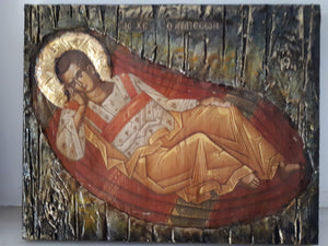 Jesus Christ Anapeson Icon-Orthodox Religious Greek Byzantine Icons - Vanas Collection