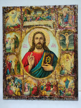 Load image into Gallery viewer, The Life of Jesus Christ Icon- Greek Russian Orthodox Russian Icons - Vanas Collection