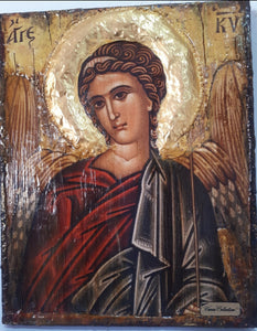Angel of the Lord-Angel of God- Greek Byzantine Antique Style Icons - Vanas Collection