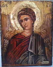 Load image into Gallery viewer, Angel of the Lord-Angel of God- Greek Byzantine Antique Style Icons - Vanas Collection