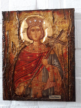 Load image into Gallery viewer, Antique Style Saint Helen Icon-Handmade Greek Orthodox Byzantine Christian Icon - Vanas Collection