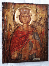 Load image into Gallery viewer, Antique Style Saint Helen Icon-Handmade Greek Orthodox Byzantine Christian Icon - Vanas Collection