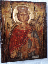 Load image into Gallery viewer, Antique Style Saint Helen Icon-Handmade Greek Orthodox Byzantine Christian Icon - Vanas Collection