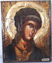 Load image into Gallery viewer, Archangel Michael handmade Greek Christian Orthodox Byzantine Golden Halo Icon - Vanas Collection