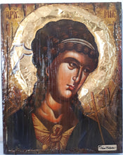 Load image into Gallery viewer, Archangel Michael handmade Greek Christian Orthodox Byzantine Golden Halo Icon - Vanas Collection