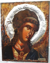 Load image into Gallery viewer, Archangel Michael handmade Greek Christian Orthodox byzantine icon - Vanas Collection