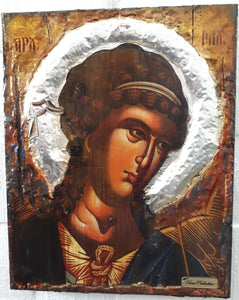 Archangel Michael handmade Greek Christian Orthodox byzantine icon - Vanas Collection