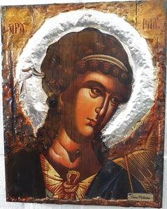 Archangel Michael handmade Greek Christian Orthodox byzantine icon - Vanas Collection