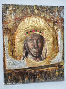 Archangel Michael of Mantamados Icon-Greek Handmade Byzantine Orthodox Icons - Vanas Collection