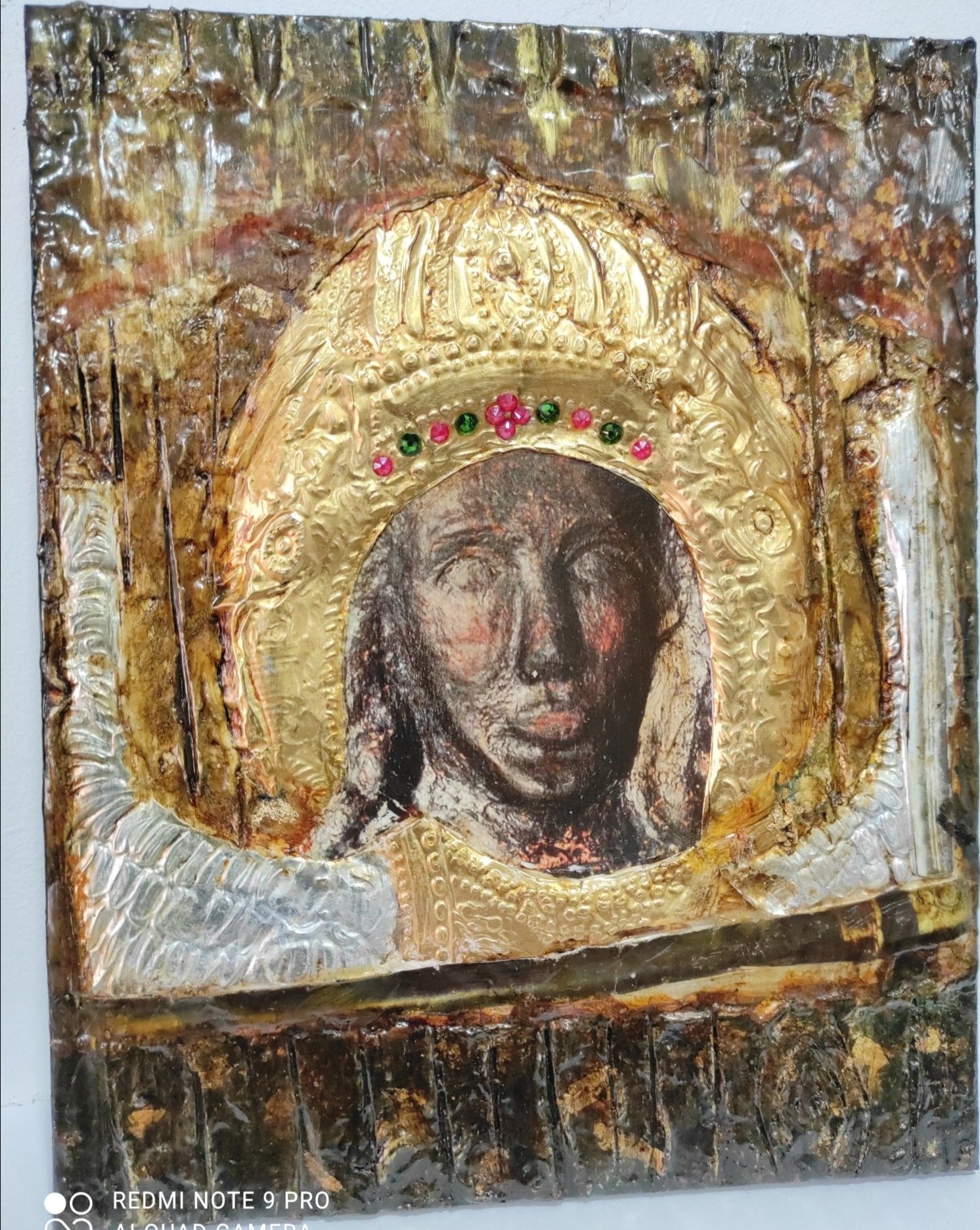 Archangel Michael of Mantamados Icon-Greek Handmade Byzantine Orthodox Icons - Vanas Collection