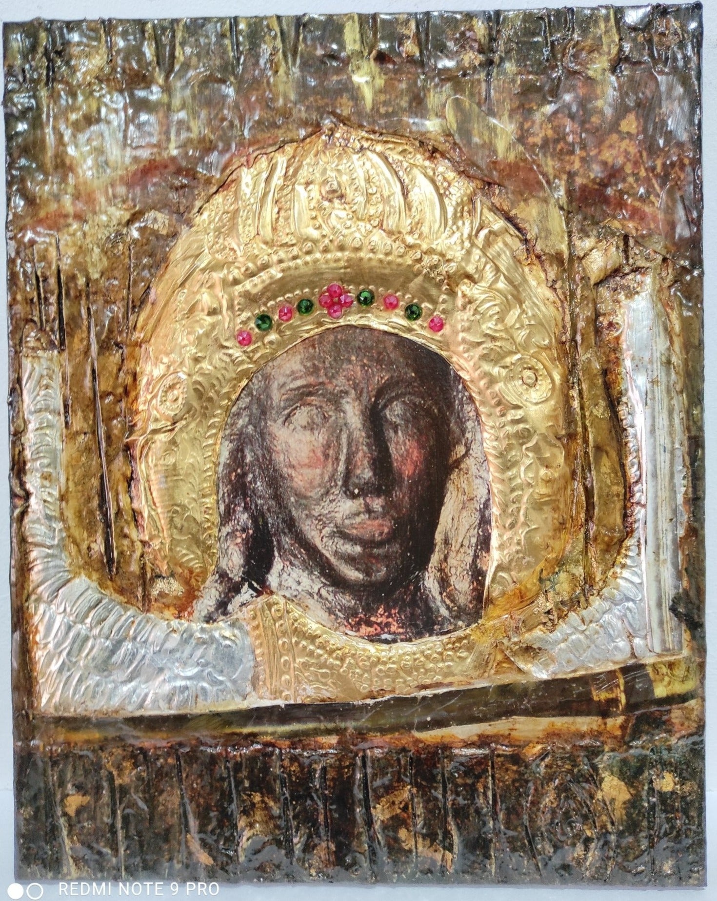 Archangel Michael of Mantamados Icon-Greek Handmade Byzantine Orthodox Icons - Vanas Collection