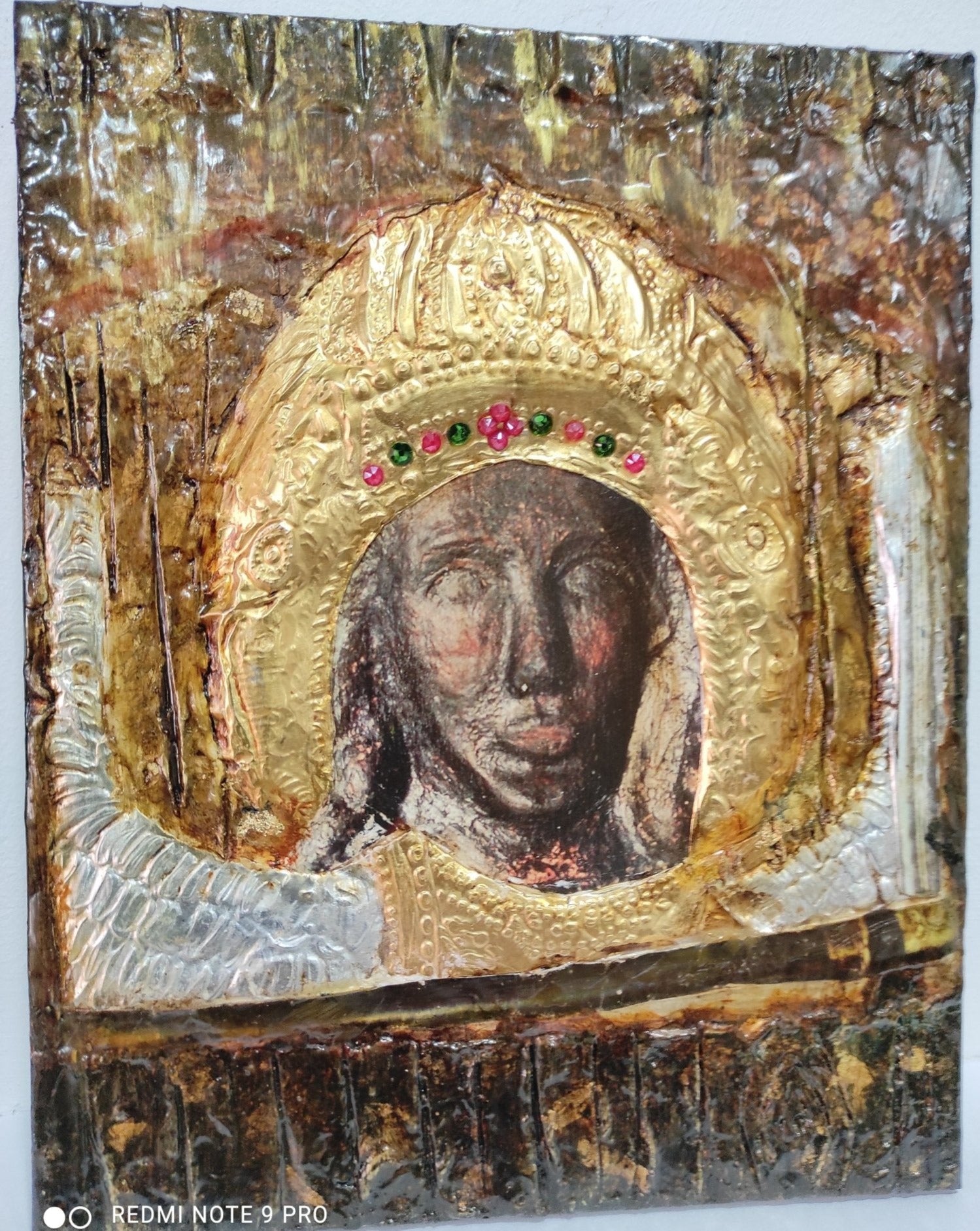Archangel Michael of Mantamados Icon-Greek Handmade Byzantine Orthodox Icons - Vanas Collection