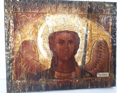 Archangel Michael of Mantamados Icon-Greek Russian Byzantine Orthodox Icons - Vanas Collection